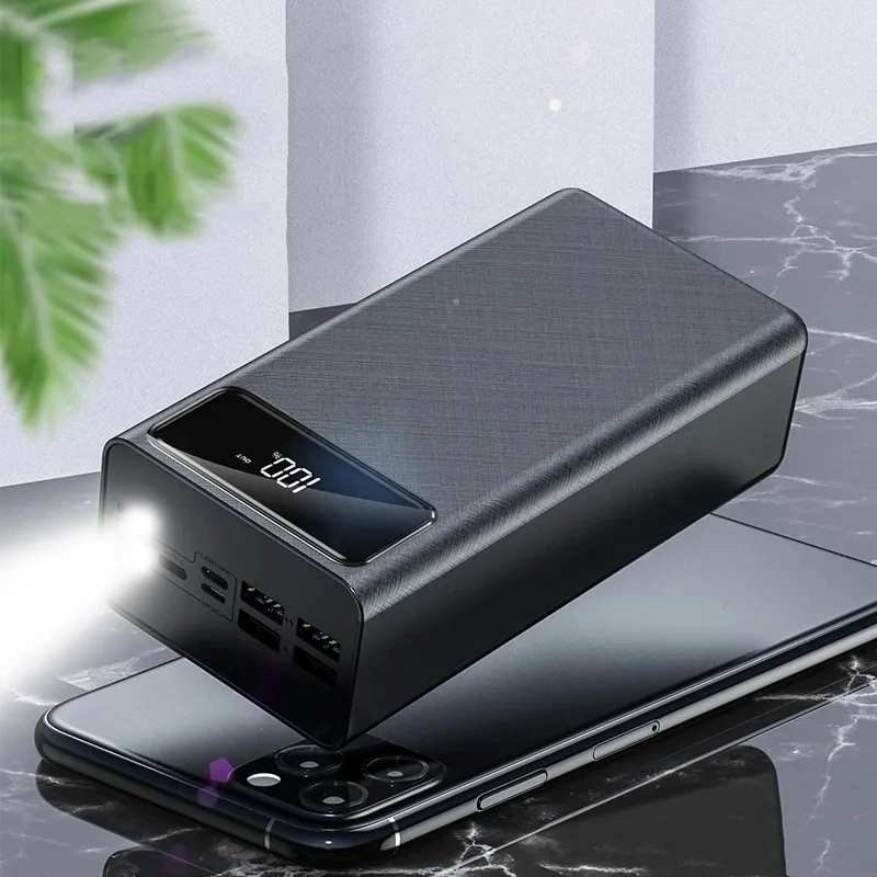 Hot-Selling Ym-269 Powerbank 50000 mAh Portable Large Capacity Power Banks with Light Power Banks Pd 20W Fast Charge