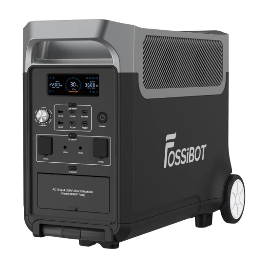 Fossibot Carica rapida 1,8 ore Uscita CA 110 V/220 V 3600 W Protezione UPS BMS regolabile Generatore solare per centrale elettrica portatile